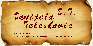 Danijela Telesković vizit kartica